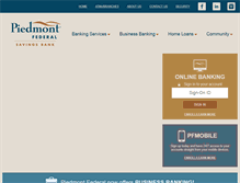 Tablet Screenshot of piedmontfederal.com